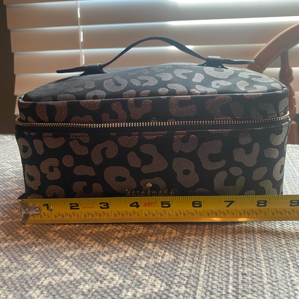 Kate spade Chelsea multi black make up bag NWT
